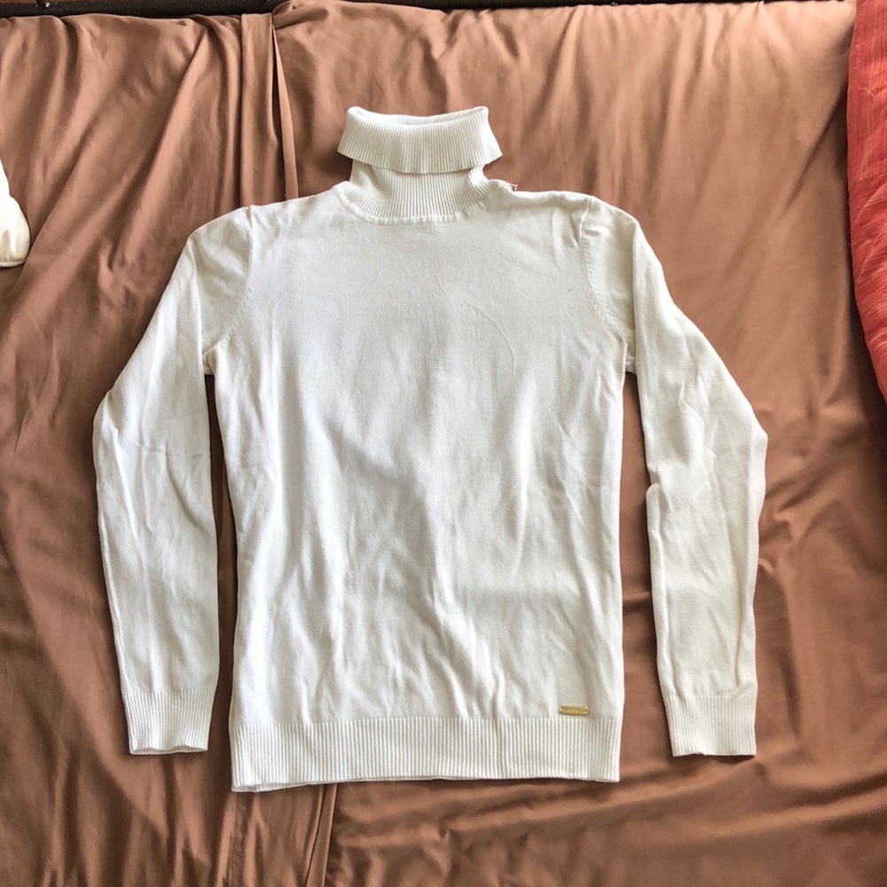 Calvin Klein White Turtleneck